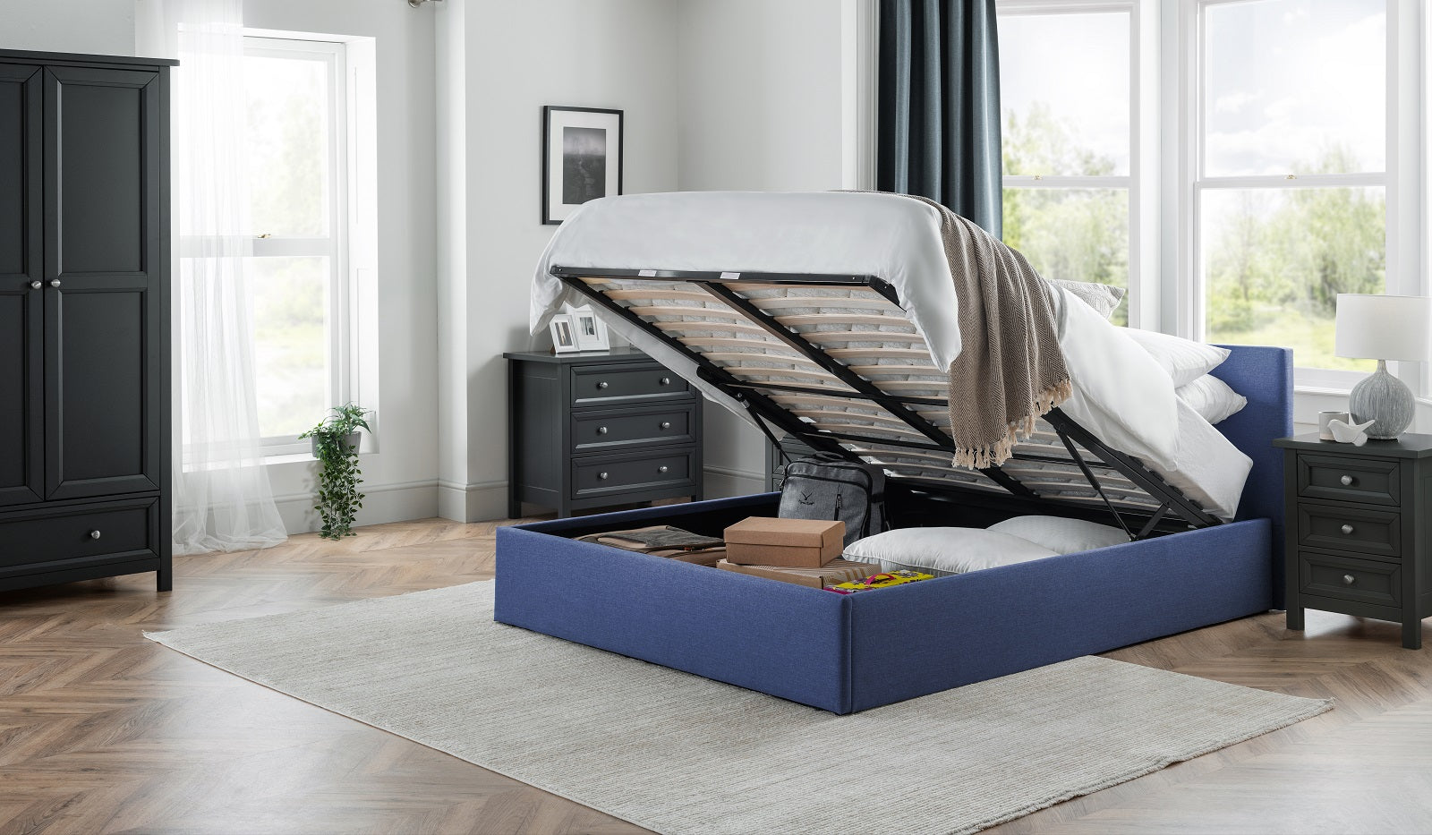 Agora Ottoman Storage Double Bed - 135cm